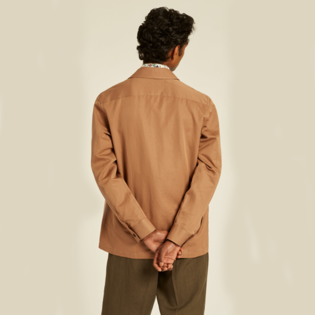 taupe overshirt